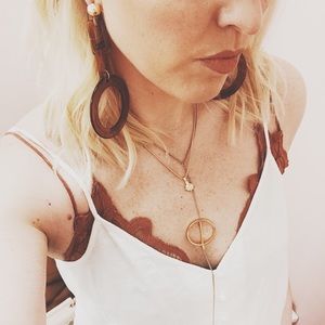 ASOS acrylic hoop dangle earrings